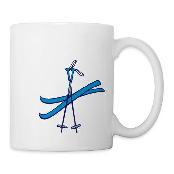 Ski - Tasse - Weiß - Rechts