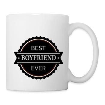 Best Boyfriend ever - Tasse - Weiß - Rechts