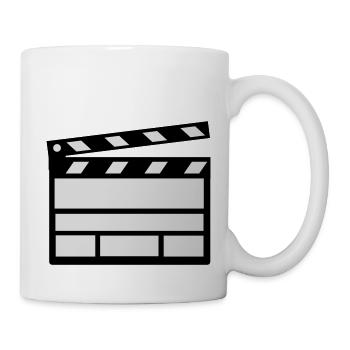 clap cinéma film action - Mug blanc - blanc - Droite