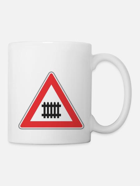 Route façon signe de train - Mug blanc - blanc