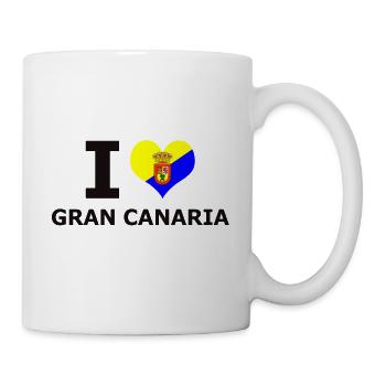 J'AIME GRAN CANARIA FLAG - Mug blanc - blanc - Droite