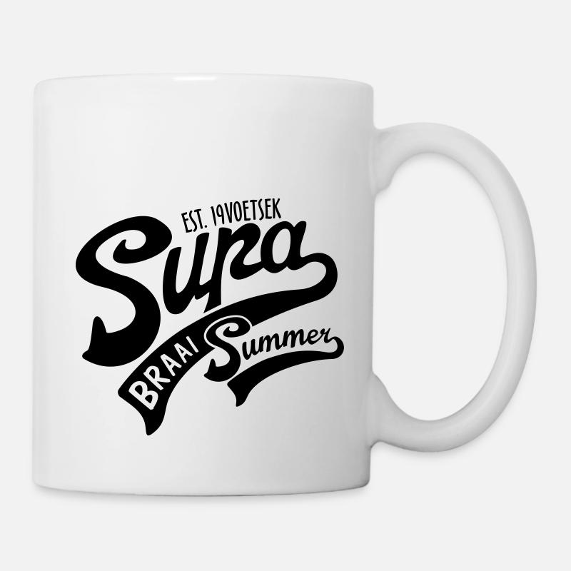Supa Braai Sommer - Tasse - Weiß