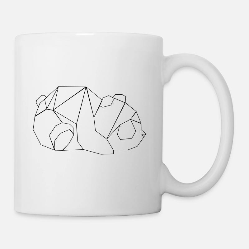 Geometrie Panda - Tasse - Weiß