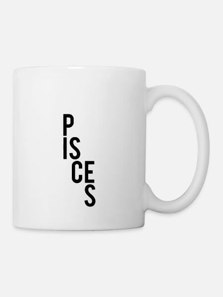 Sternzeichen Fische / Zodiac Pisces - Tasse - Weiß