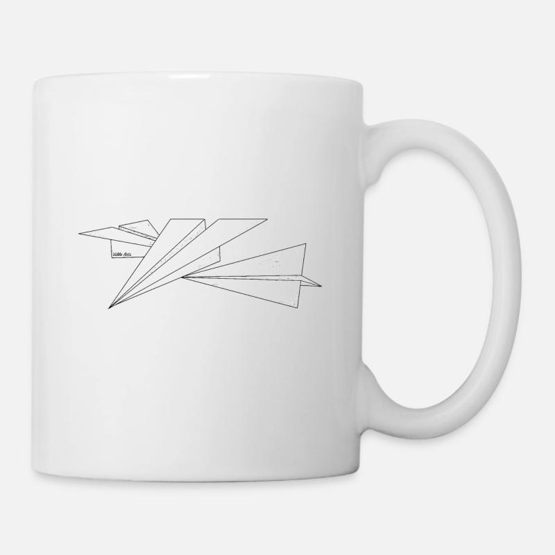 Triple paperplane - Mug blanc - blanc