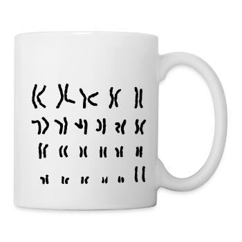 Chromosom xx Nerd-Shirt - Tasse - Weiß - Rechts