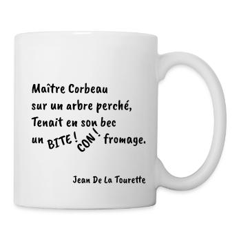 Jean De La Tourette - Mug blanc - blanc - Droite