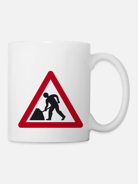men at work - Tasse - Weiß
