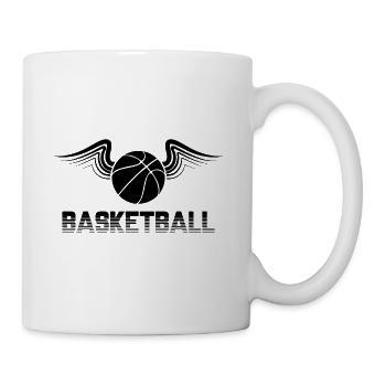 Basketball Flügel Ballsport Ball Basketballer Dunk - Tasse - Weiß - Rechts