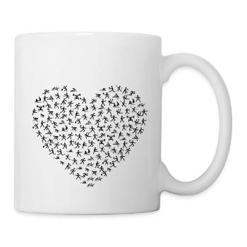 Ein Herz des Sports - Tasse - Weiß - Rechts