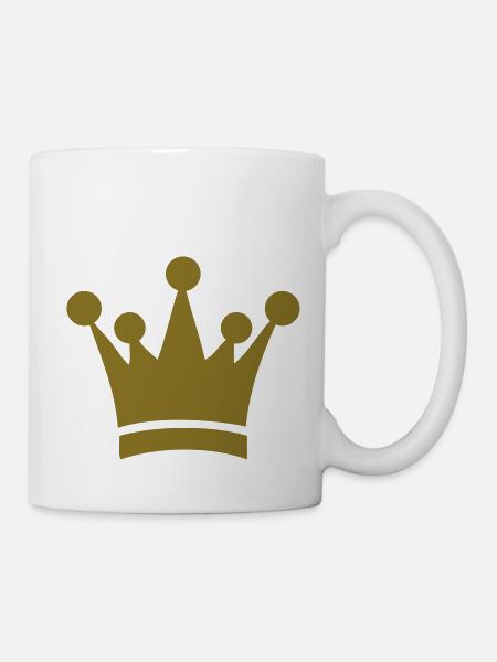 crown king style - Tasse - Weiß
