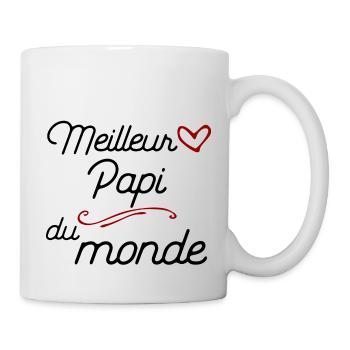 Meilleur papi t-shirt cadeau papy - Mug blanc - blanc - Droite