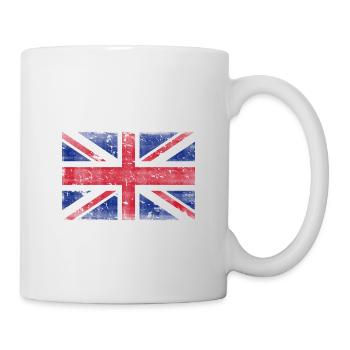 Vintage UK Flag Union Jack - Tasse - Weiß - Rechts