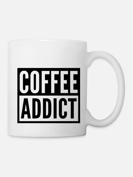 coffee addict - Tasse - Weiß
