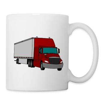 véhicules de camion camion camion construction lastkraftwagen3 - Mug blanc - blanc - Droite