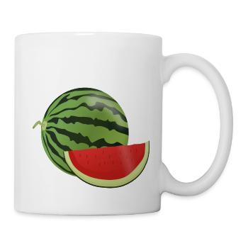 water melon watermelon veggie fruits1112 - Mug - white - Right