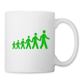 Vert mâle poursuite cadeau idée cadeau - Mug blanc - blanc - Droite