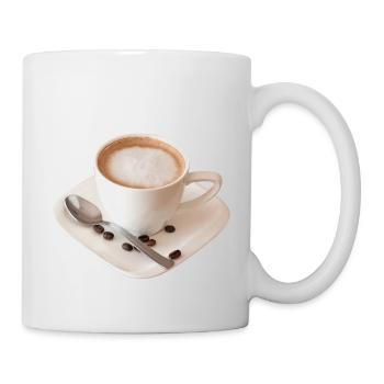 cappuccino coffee kaffee cup tasse mokka pot pott1 - Tasse - Weiß - Rechts