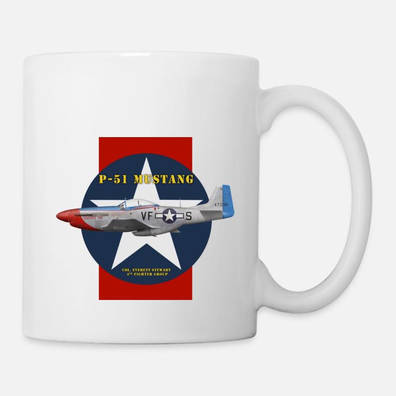 P-51 Sunny VIII - Mug blanc - blanc