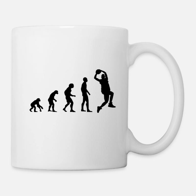 Cadeau de basket-ball basket-ball athlète - Mug blanc - blanc