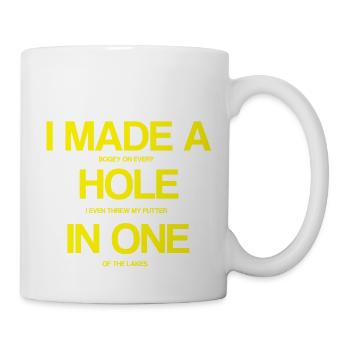 Ich ein Loch in ONE - Tasse - Weiß - Rechts