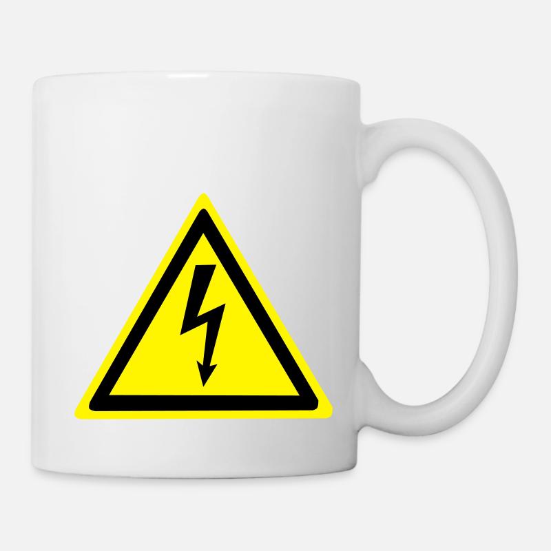 Hochspannung - Tasse - Weiß