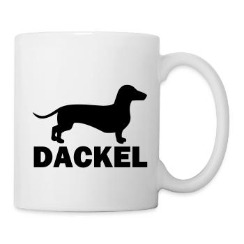 Dackel - Tasse - Weiß - Rechts