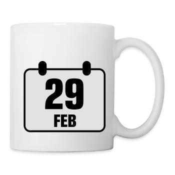 29 februar jahrestag geburtstag 2c - Tasse - Weiß - Rechts