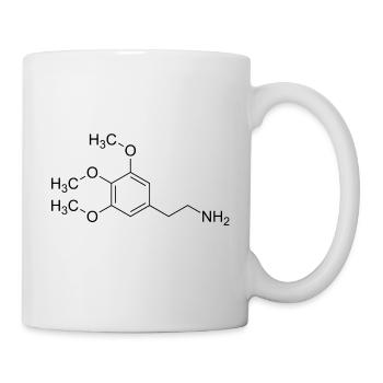 Mescalin Meskalin Strukturformel - Tasse - Weiß - Rechts