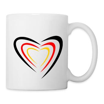 Germany heart - Mug - white - Right