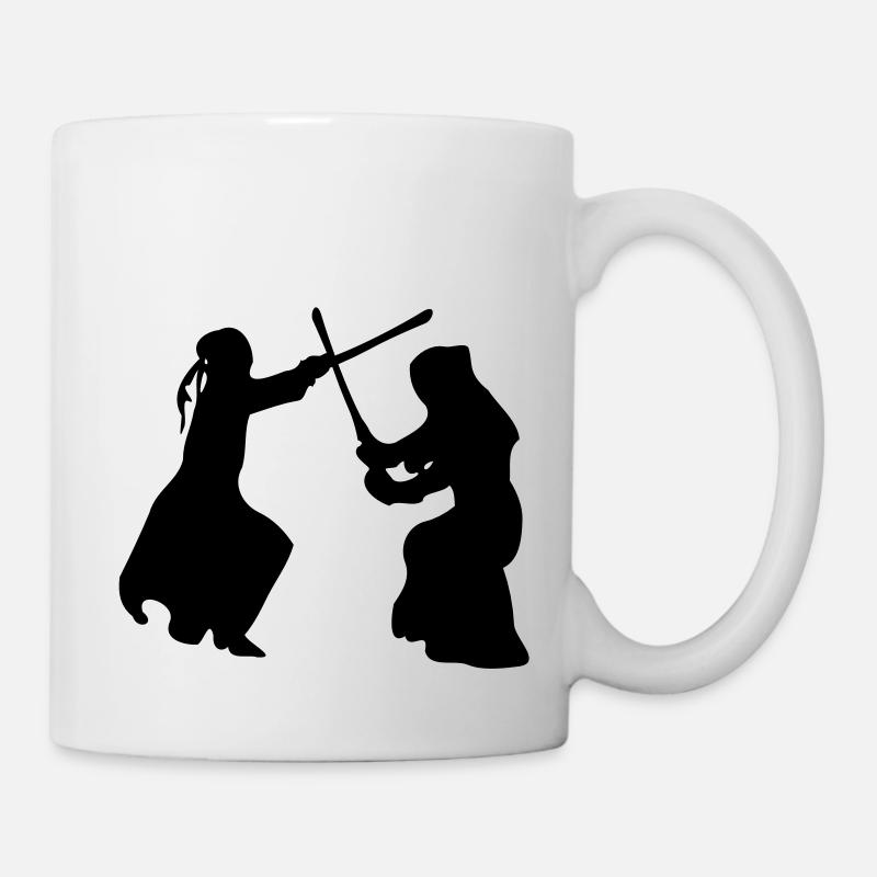 Arts martiaux Kendo -3 - Mug blanc - blanc