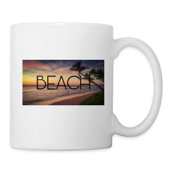 plage - Mug blanc - blanc - Droite