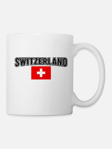 Suisse - Mug blanc - blanc