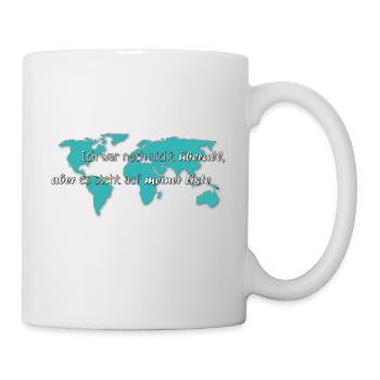 Weltenbummler Liste - Tasse - Weiß - Rechts