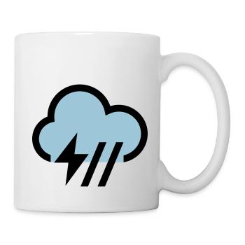 Storm, storm cloud icon, icon - Mug - white - Right