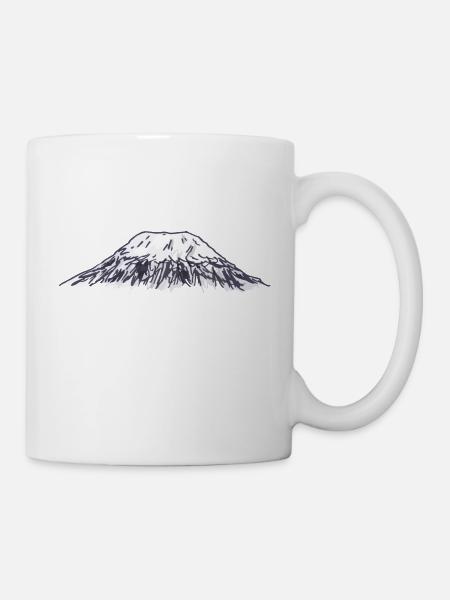 Kilimandjaro montagne Afrique cadeau - Mug blanc - blanc