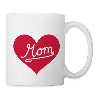 Le cœur de la mère - Mug blanc - blanc - Droite
