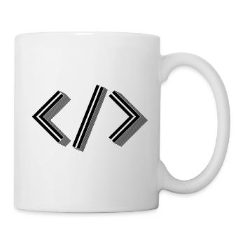 Retro Bracket's - Full Stack Developer HTML XML - Tasse - Weiß - Rechts