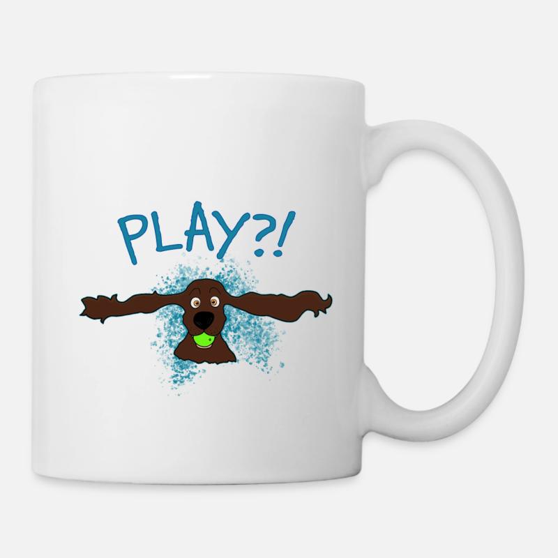 Cocker Spaniel Jouer?! - Mug blanc - blanc