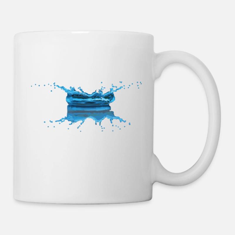goutte eau - Mug blanc - blanc
