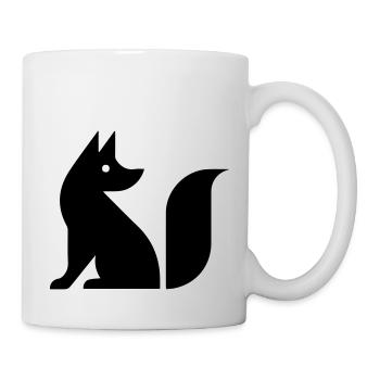 Niedlicher Fuchs Illustration - Tasse - Weiß - Rechts