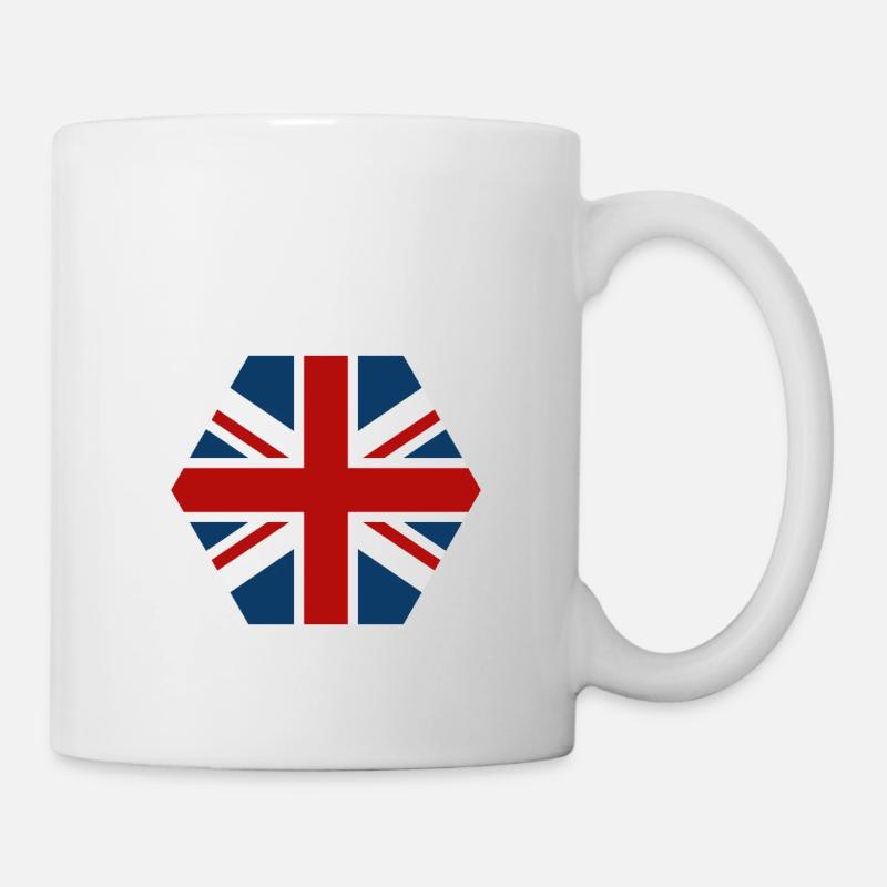 Großbritannien Flagge - Tasse - Weiß