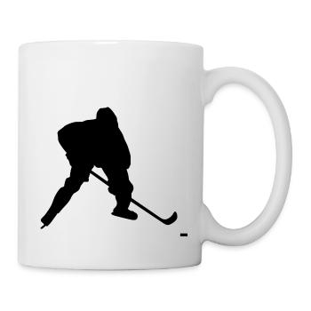Eishockey Spieler Hockey Puck Wintersport - Tasse - Weiß - Rechts