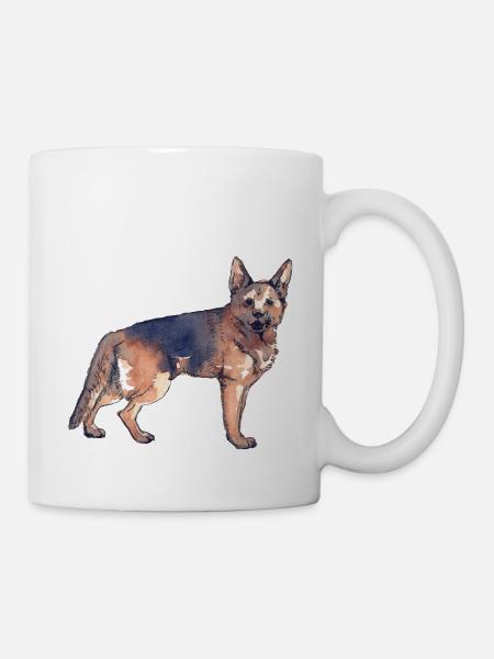 Deutscher Schäferhund - Tasse - Weiß