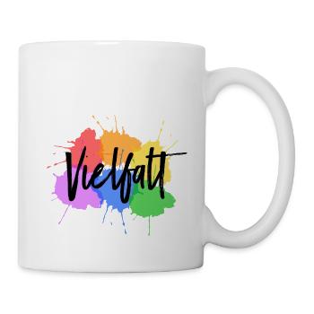 Variety LGBT Gay Pride splashes of color - Mug - white - Right