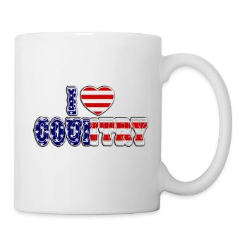 i love country - Mug blanc - blanc - Droite