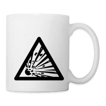Symbole de danger - Explosifs - Mug blanc - blanc - Droite