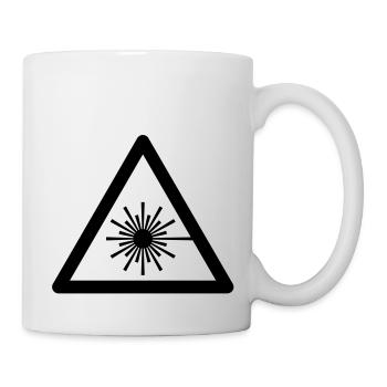 Hazard Symbol - Laser Light - Mug - white - Right
