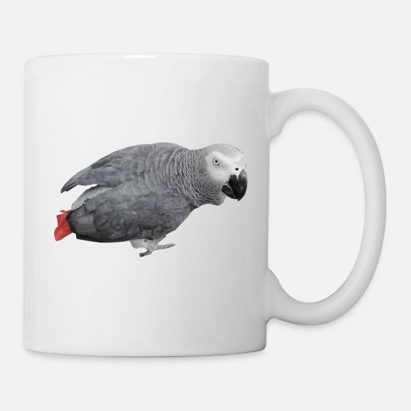 gray bird - Mug - white