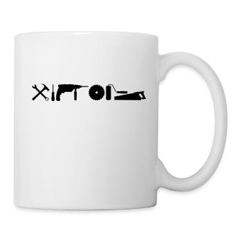 werkzeug_handwerker__f1 - Tasse - Weiß - Rechts